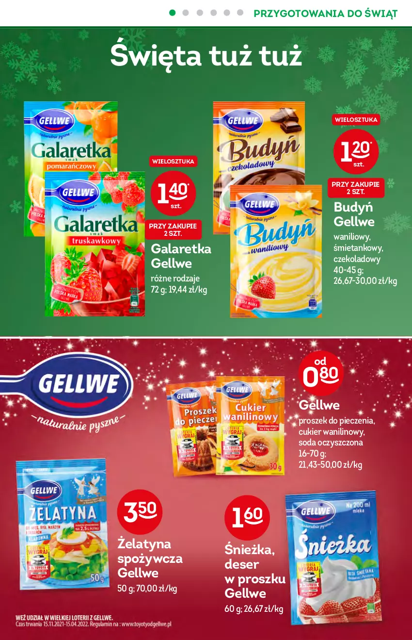 Gazetka promocyjna Żabka - ważna 15.12 do 21.12.2021 - strona 10 - produkty: Budyń, Cukier, Cukier wanilinowy, Deser, Gala, Galaretka, Piec, Proszek do pieczenia, Ser, Soda oczyszczona