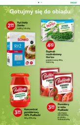 Gazetka promocyjna Żabka - Gazetka - ważna od 21.12 do 21.12.2021 - strona 46 - produkty: Koncentrat pomidorowy, Sok, Ryż, Sonko, Pudliszki, Pomidory, Ryż biały, Szpinak, Hortex