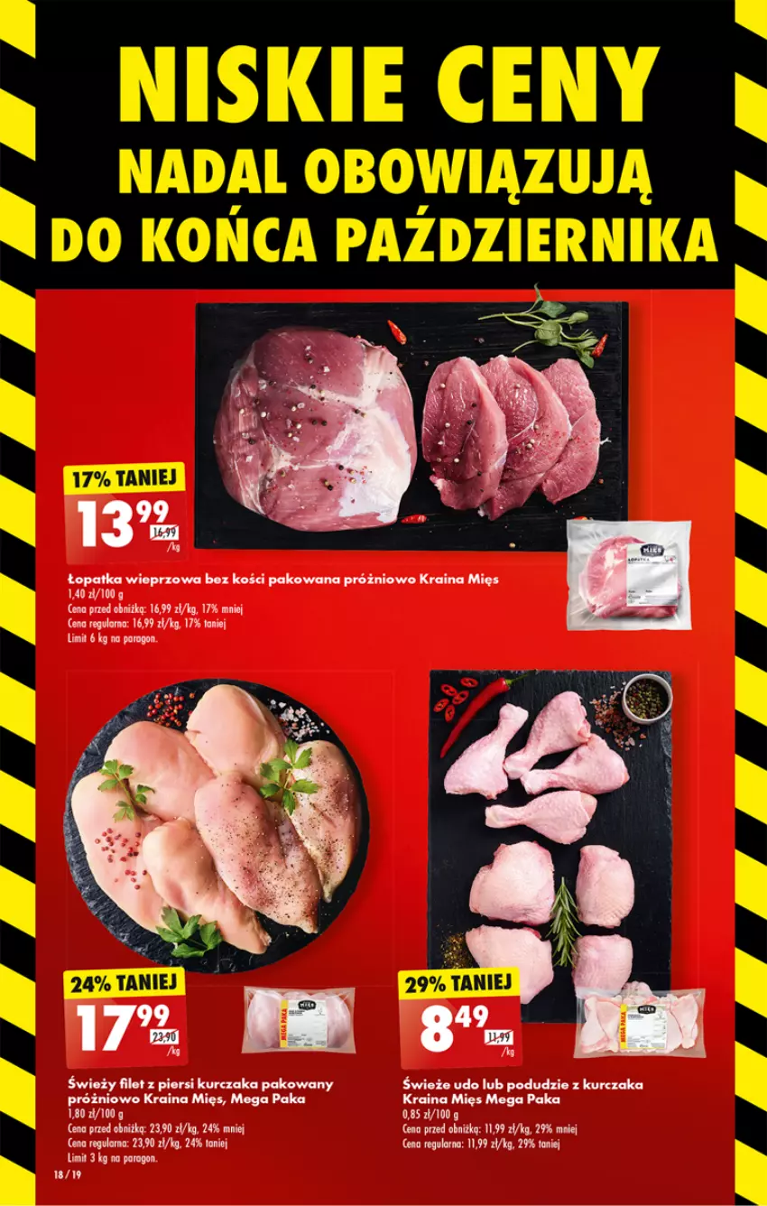 Gazetka promocyjna Biedronka - Od czwartku - ważna 19.10 do 25.10.2023 - strona 18 - produkty: Filet z piersi kurczaka, Kurczak, Podudzie z kurczaka