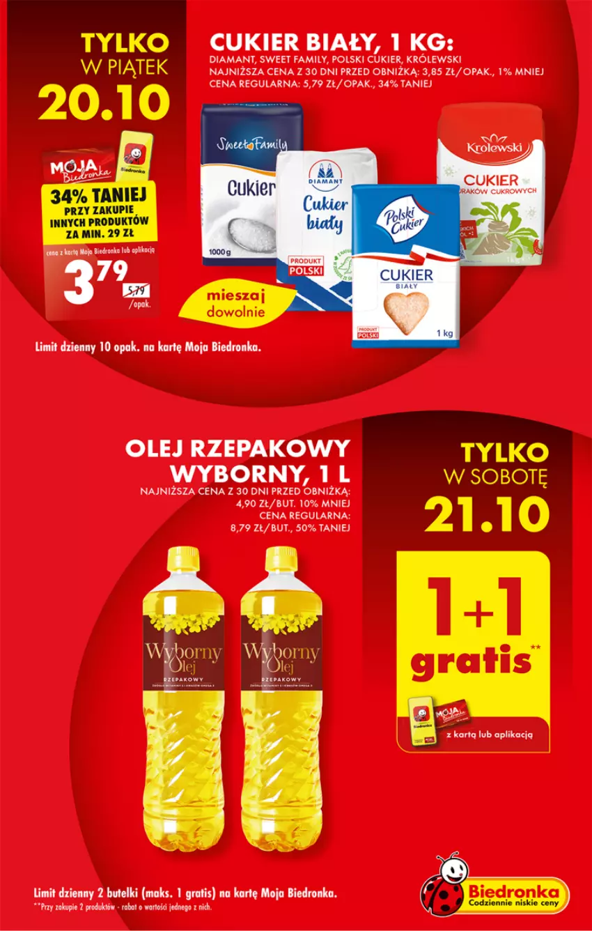 Gazetka promocyjna Biedronka - Od czwartku - ważna 19.10 do 25.10.2023 - strona 3 - produkty: Cukier, Diamant, Fa, Gra, Królewski, Olej, Olej rzepakowy