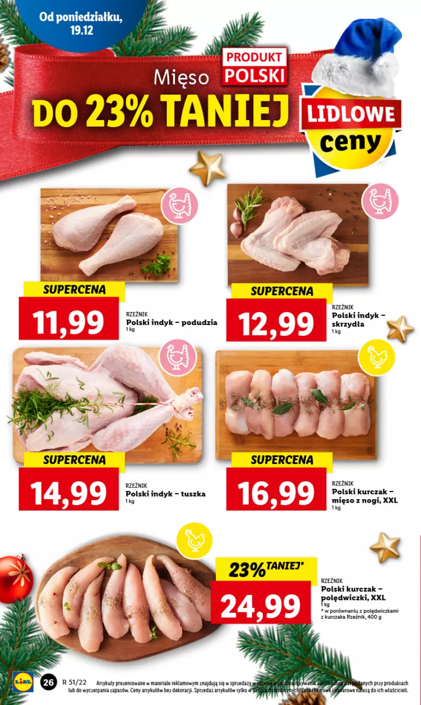 Gazetka promocyjna Lidl - GAZETKA - ważna 19.12 do 21.12.2022 - strona 30 - produkty: Kurczak, LG, Mięso, Por, Tusz