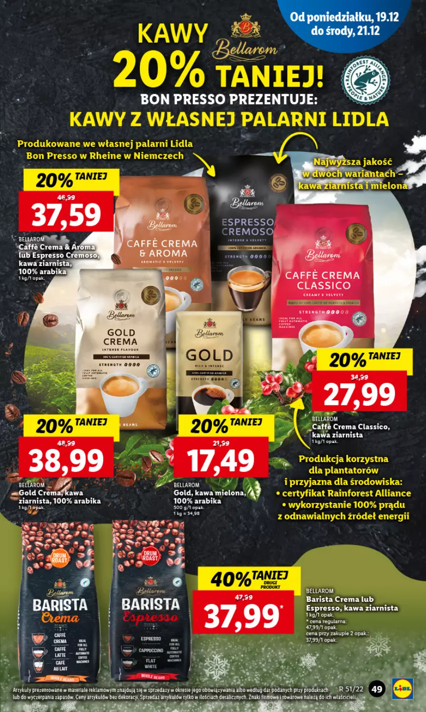 Gazetka promocyjna Lidl - GAZETKA - ważna 19.12 do 21.12.2022 - strona 57 - produkty: Bell, Bella, Kawa, Kawa ziarnista, Por