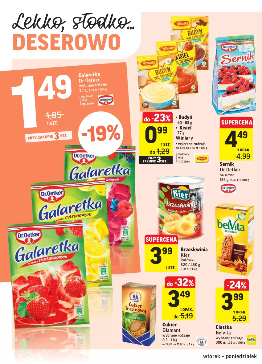 Gazetka promocyjna Intermarche - Gazetka promocyjna - ważna 27.07 do 02.08.2021 - strona 26 - produkty: BelVita, Budyń, Ciastka, Cukier, Deser, Diamant, Gala, Galaretka, Kisiel, Ser, Winiary