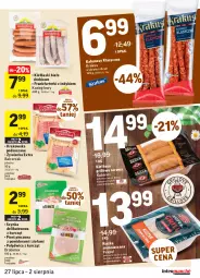 Gazetka promocyjna Intermarche - Gazetka promocyjna - Gazetka - ważna od 02.08 do 02.08.2021 - strona 11 - produkty: Piec, Polędwica, Ser, Drobimex, Pekpol, Szynka, Kiełbaski białe, Frankfurterki, Kabanos, Szynka delikatesowa, Grill