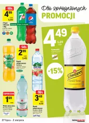 Gazetka promocyjna Intermarche - Gazetka promocyjna - Gazetka - ważna od 02.08 do 02.08.2021 - strona 29 - produkty: 7up, Mirinda, Pepsi, Hellena, Woda mineralna, Napój niegazowany, Woda, Napój