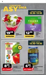 Gazetka promocyjna Netto - Artykuły spożywcze - Gazetka - ważna od 18.10 do 18.10.2023 - strona 2 - produkty: Krakus, Sok, Ser, Ogórki konserwowe, Praliny, Sok jabłkowy, Bukiet, Milka
