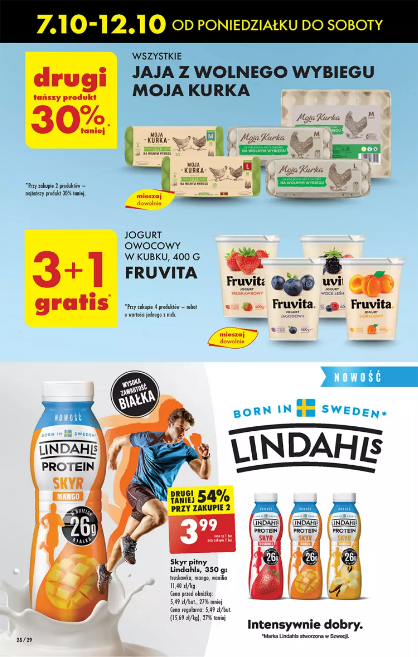 Gazetka promocyjna Biedronka - Od Poniedziałku - ważna 07.10 do 12.10.2024 - strona 32 - produkty: Jaja, Jogurt, Jogurt owocowy, Mango