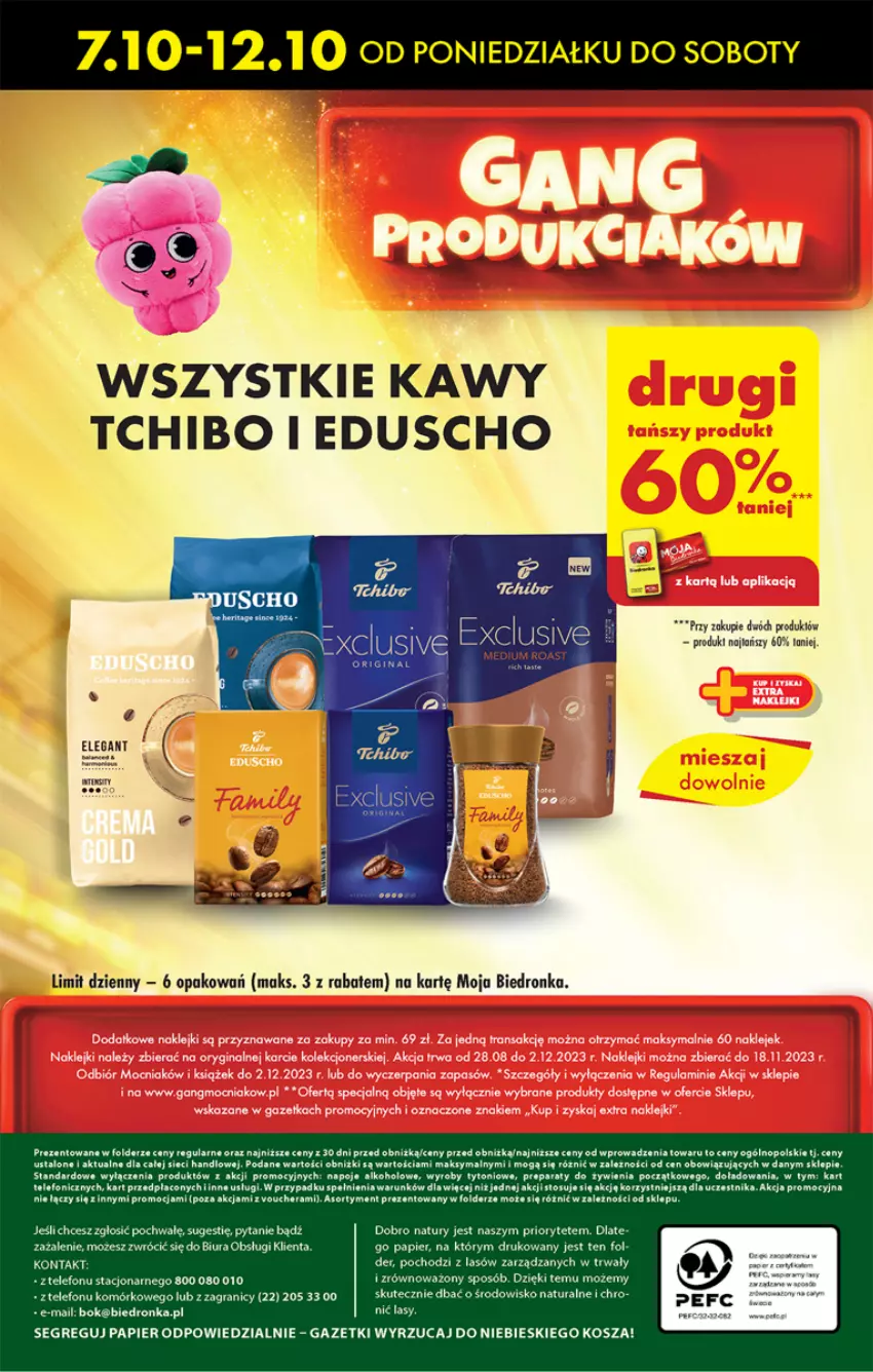 Gazetka promocyjna Biedronka - Od Poniedziałku - ważna 07.10 do 12.10.2024 - strona 67 - produkty: Fa, Gra, Kosz, Napoje, Papier, Rama, Tchibo, Telefon