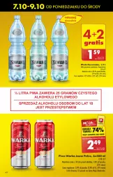 Gazetka promocyjna Biedronka - Od Poniedziałku - Gazetka - ważna od 12.10 do 12.10.2024 - strona 6 - produkty: Piwa, Piwo, Gra, Warka, Woda, Cisowianka
