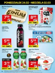 Gazetka promocyjna Delikatesy Centrum - NOWA GAZETKA Delikatesy Centrum od 24 lutego! 24.02-2.03.2025 - Gazetka - ważna od 02.03 do 02.03.2025 - strona 20 - produkty: Ser, Rum, Danone, Favita, Piątnica, Jogurt, Activia, Sałat, Finuu, Jogurt pitny, Fa