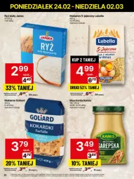 Gazetka promocyjna Delikatesy Centrum - NOWA GAZETKA Delikatesy Centrum od 24 lutego! 24.02-2.03.2025 - Gazetka - ważna od 02.03 do 02.03.2025 - strona 22 - produkty: Lubella, Makaron, Ryż, Rum, Mus, Bell, Jaja, Goliard, Bella, Kamis, Ryż biały, Musztarda