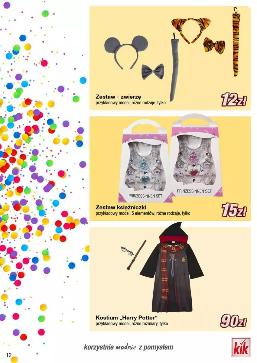 Gazetka promocyjna Kik - ważna 08.01 do 31.01.2024 - strona 4 - produkty: Harry Potter, Kostium