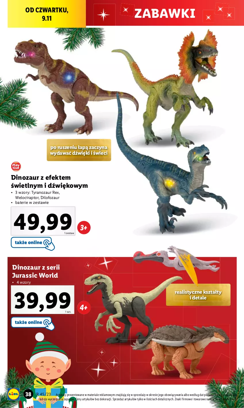 Gazetka promocyjna Lidl - GAZETKA - ważna 06.11 do 10.11.2023 - strona 40 - produkty: Dinozaur, Jurassic World, Ser