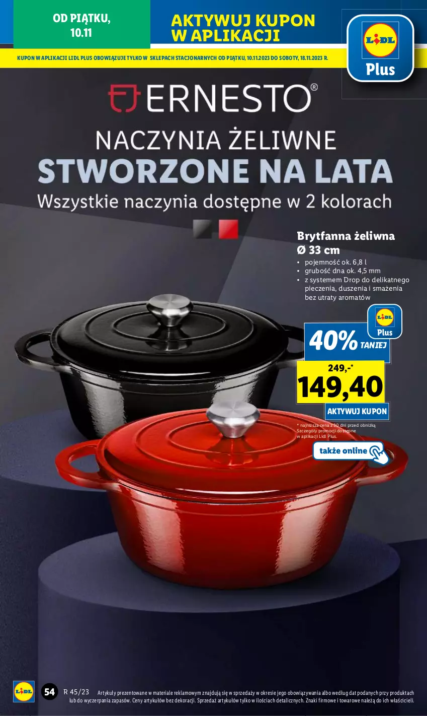 Gazetka promocyjna Lidl - GAZETKA - ważna 06.11 do 10.11.2023 - strona 56 - produkty: Fa, Piec