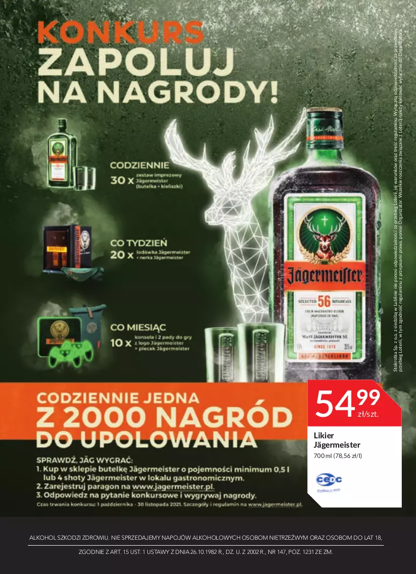 Gazetka promocyjna Stokrotka - Oferta alkoholowa - ważna 14.10 do 09.11.2021 - strona 6 - produkty: Likier