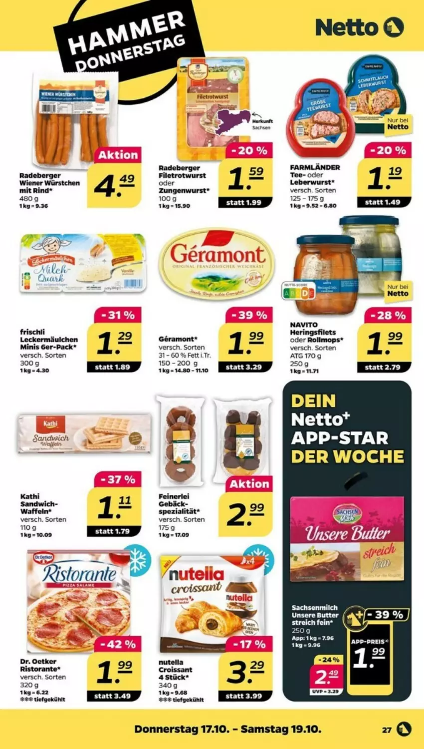 Gazetka promocyjna Netto - ważna 14.10 do 21.10.2024 - strona 20 - produkty: BIC, Dr. Oetker, Fa, Mop, Nutella, Ser