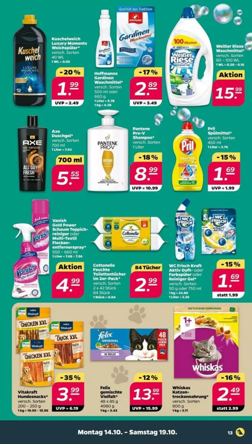 Gazetka promocyjna Netto - ważna 14.10 do 21.10.2024 - strona 5 - produkty: Fa, Felix, Pantene, Vitakraft