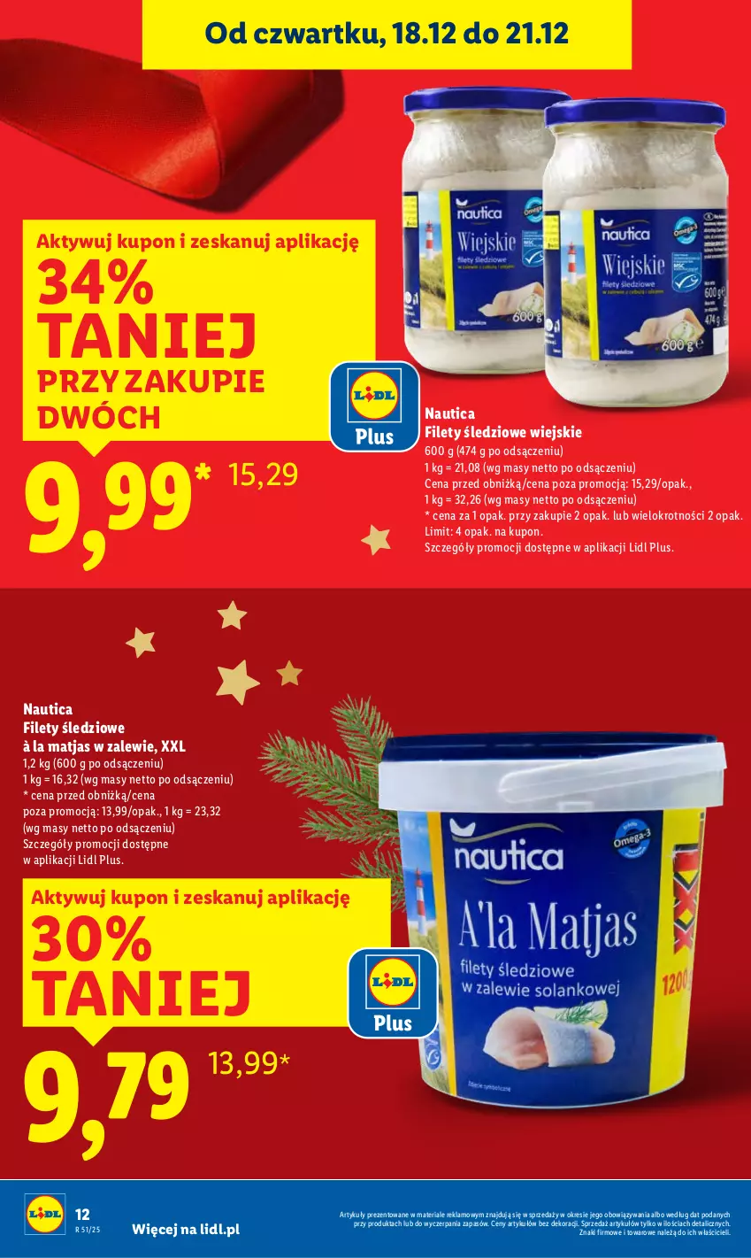 Gazetka promocyjna Lidl - GAZETKA - ważna 18.12 do 21.12.2025 - strona 12 - produkty: Matjas