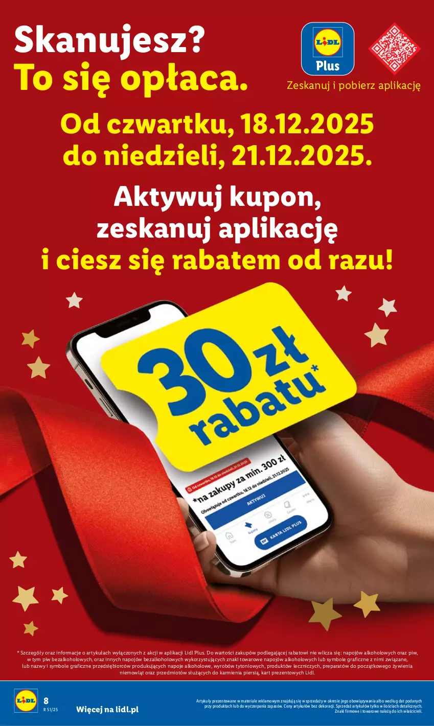 Gazetka promocyjna Lidl - GAZETKA - ważna 18.12 do 21.12.2025 - strona 8 - produkty: Gra, Karmi, Napoje, Znicz