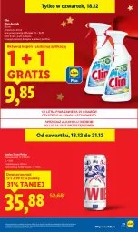 Gazetka promocyjna Lidl - GAZETKA - Gazetka - ważna od 21.12 do 21.12.2025 - strona 23 - produkty: Piwa, Gra, Clin, Płyn do szyb