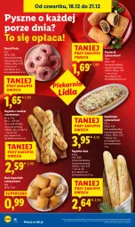 Gazetka promocyjna Lidl - GAZETKA - Gazetka - ważna od 21.12 do 21.12.2025 - strona 38 - produkty: Piec, Pasztecik z pieczarkami, Por, Bagietka, Zapiekanka, Pieczarka, Donut