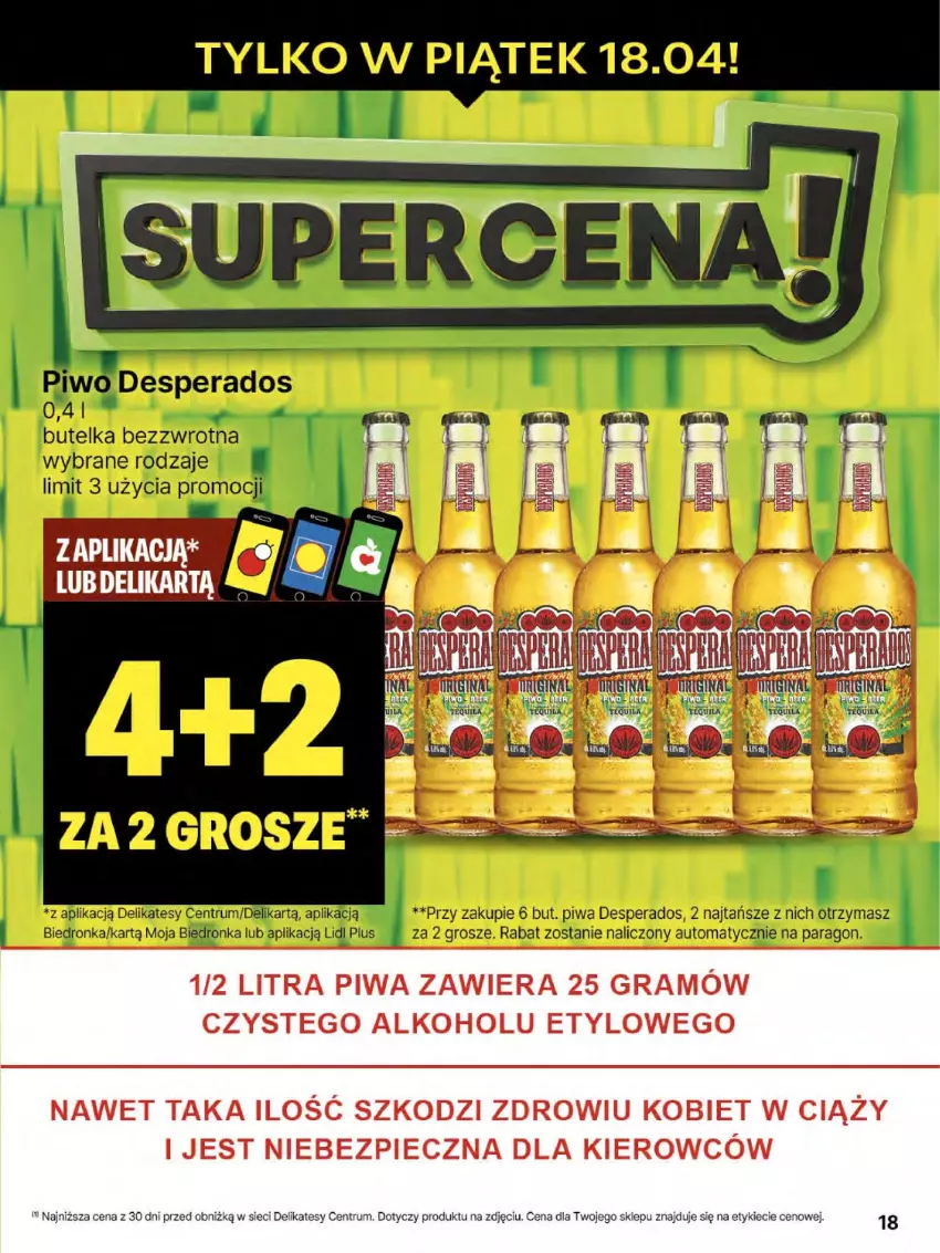 Gazetka promocyjna Delikatesy Centrum - NOWA GAZETKA Delikatesy Centrum od 17 kwietnia! 17-23.04.2025 - ważna 17.04 do 23.04.2025 - strona 18 - produkty: Gra, Piec, Piwa, Rum, Tequila