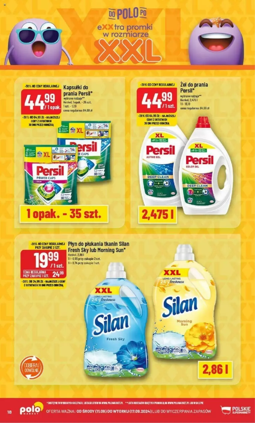 Gazetka promocyjna PoloMarket - ważna 11.09 do 17.09.2024 - strona 10 - produkty: Persil, Płyn do płukania, Silan