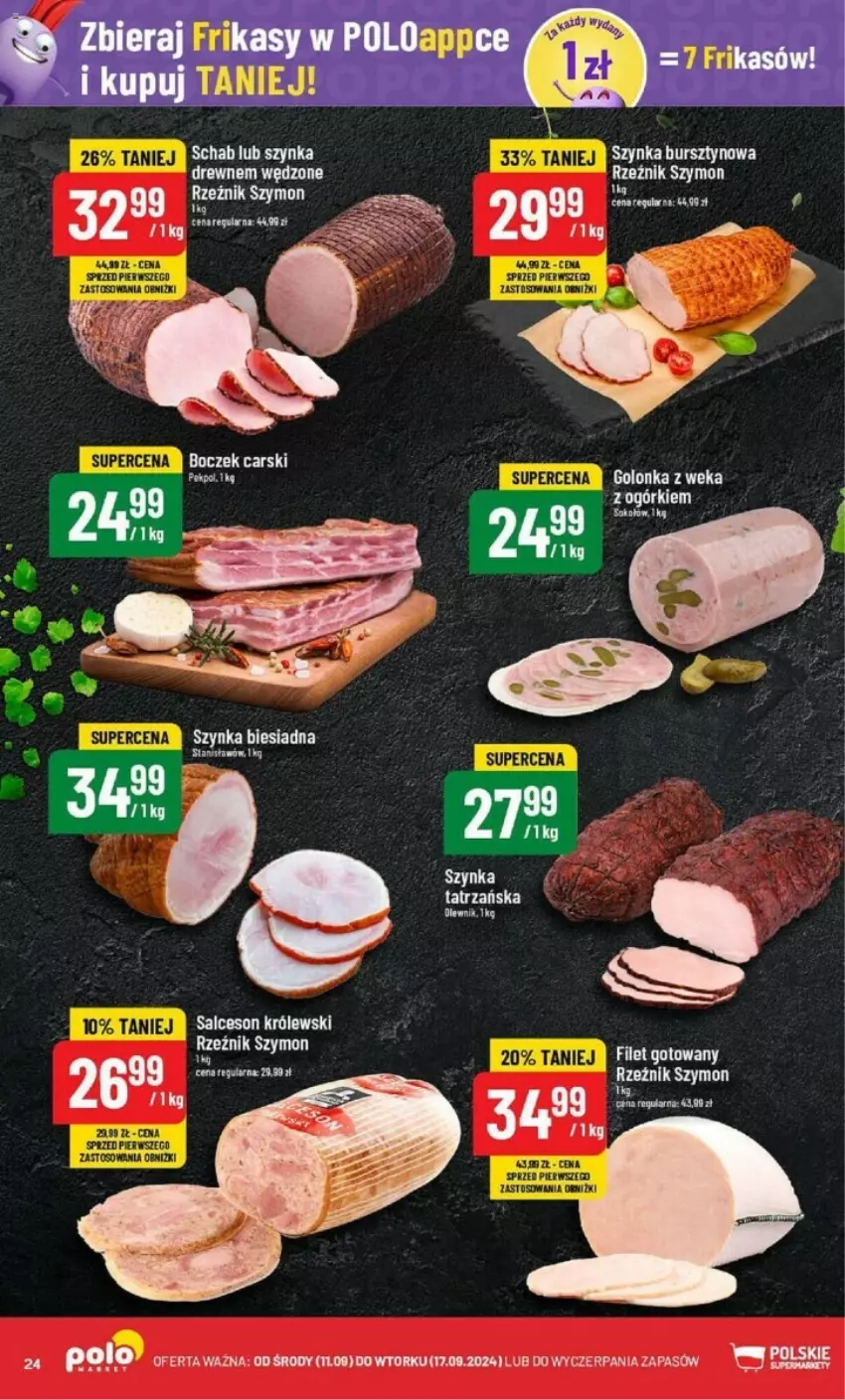 Gazetka promocyjna PoloMarket - ważna 11.09 do 17.09.2024 - strona 17 - produkty: Boczek, Cars, Olewnik, Szynka