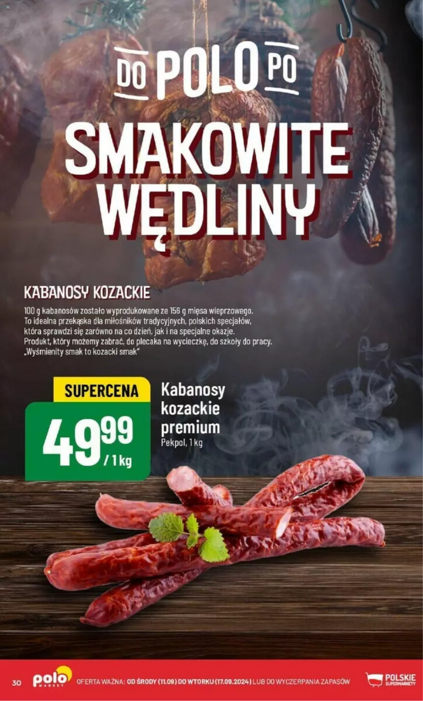 Gazetka promocyjna PoloMarket - ważna 11.09 do 17.09.2024 - strona 24 - produkty: Kabanos, Pekpol, Plecak