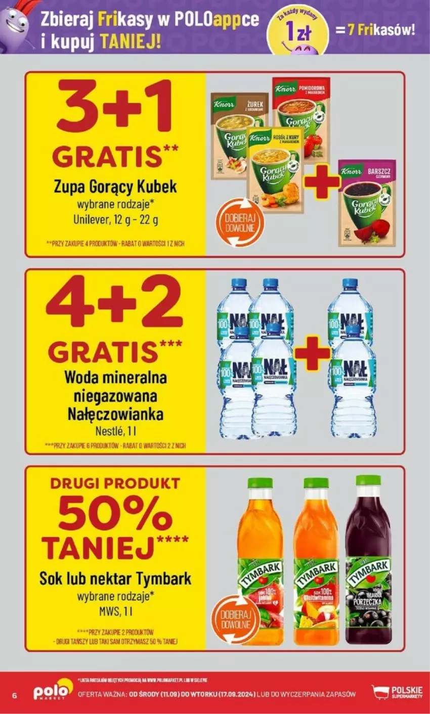 Gazetka promocyjna PoloMarket - ważna 11.09 do 17.09.2024 - strona 56 - produkty: Kubek, Nałęczowianka, Nektar, Sok, Tymbark, Woda, Woda mineralna, Zupa