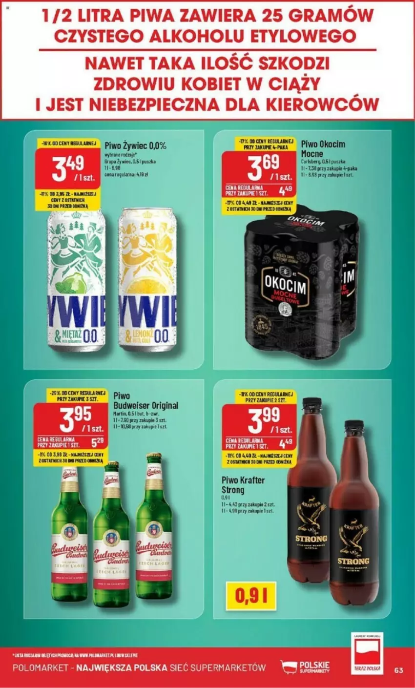 Gazetka promocyjna PoloMarket - ważna 11.09 do 17.09.2024 - strona 60 - produkty: Carlsberg, Fa, Gin, Gra, Koc, Okocim, Piec, Piwa, Piwo, Ser