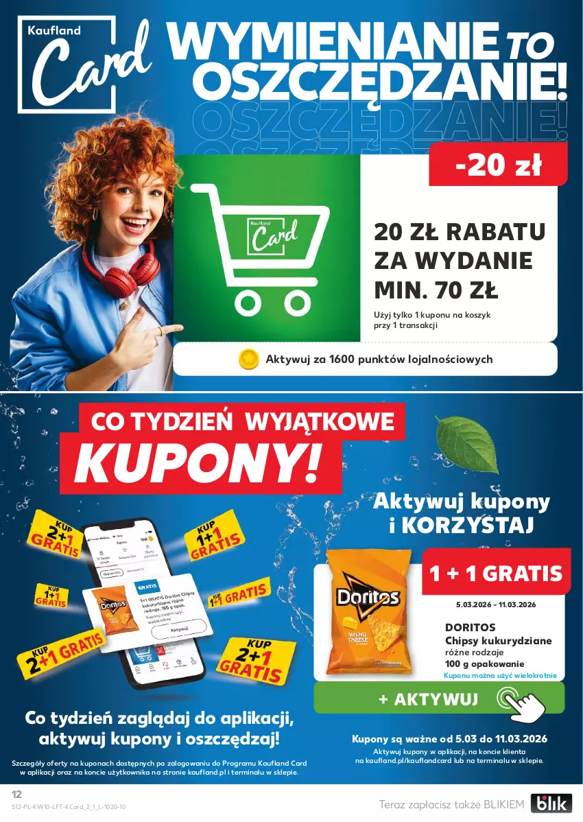 Gazetka promocyjna Kaufland - Gazetka tygodnia - ważna 05.03 do 11.03.2026 - strona 12 - produkty: Chipsy, Gra, Kosz, Tera, Tran