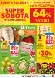 Gazetka promocyjna Kaufland - Gazetka tygodnia - Gazetka - ważna od 11.03 do 11.03.2026 - strona 14 - produkty: Piec, Kalafior, Warzywa, Kaczka, Cytryny, Tusz, Laur, Szynka, Pieczywo, Owoce, Waga, Masło, Olej, Olewnik