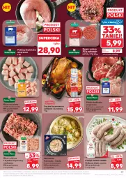 Gazetka promocyjna Kaufland - Gazetka tygodnia - Gazetka - ważna od 11.03 do 11.03.2026 - strona 29 - produkty: Mięso mielone, Mięso mielone z łopatki wieprzowej, Sos, Polędwiczka wieprzowa, Kaczka, Karkówka wieprzowa, Kaczka faszerowana, Burger, Kiełbasa biała, Mięso na gulasz, Kiełbasa, Mięso, Jabłka, Fa