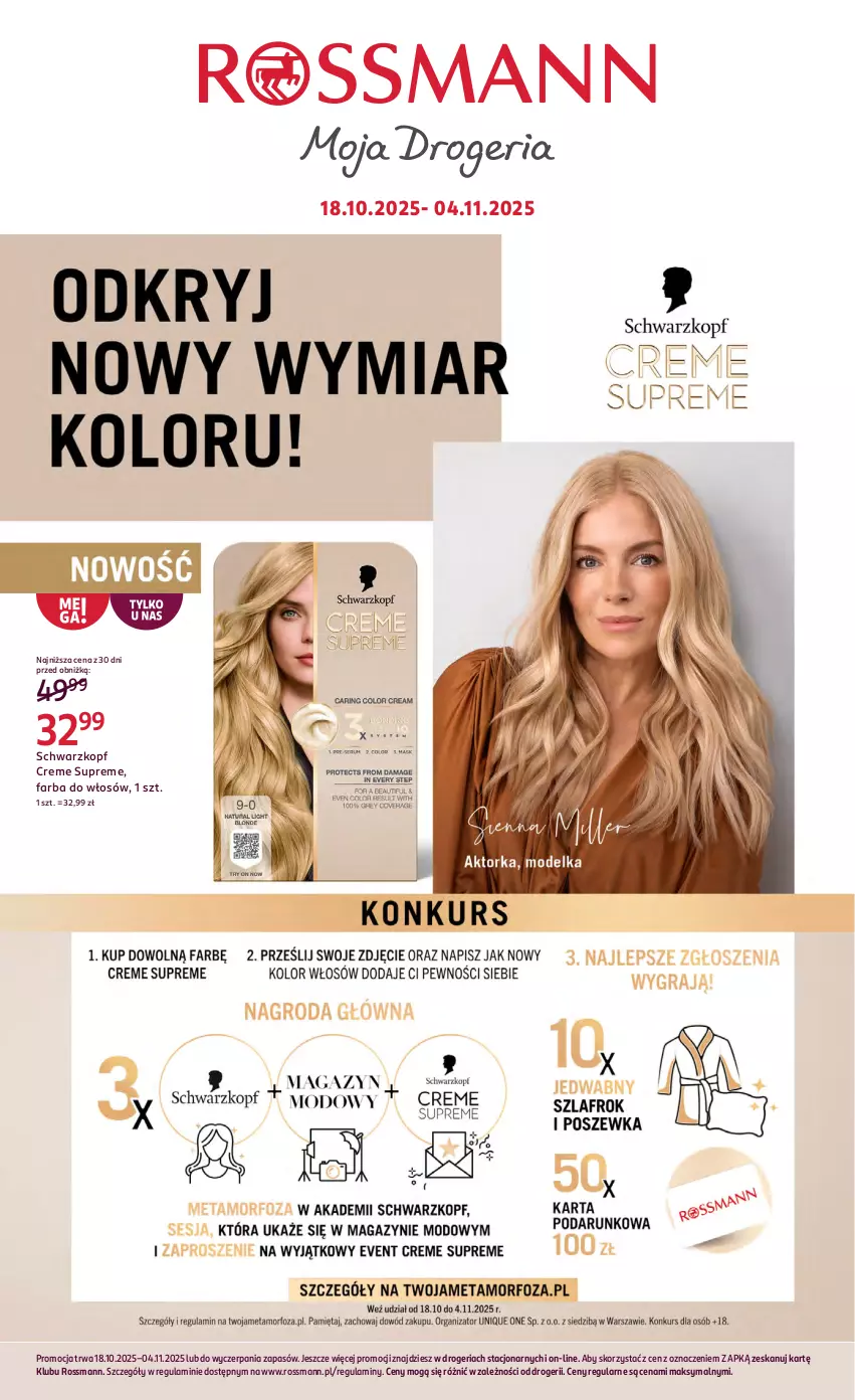 Gazetka promocyjna Rossmann - 18 października - ważna 18.10 do 04.11.2025 - strona 16 - produkty: Fa, Farba do włosów, Schwarzkopf