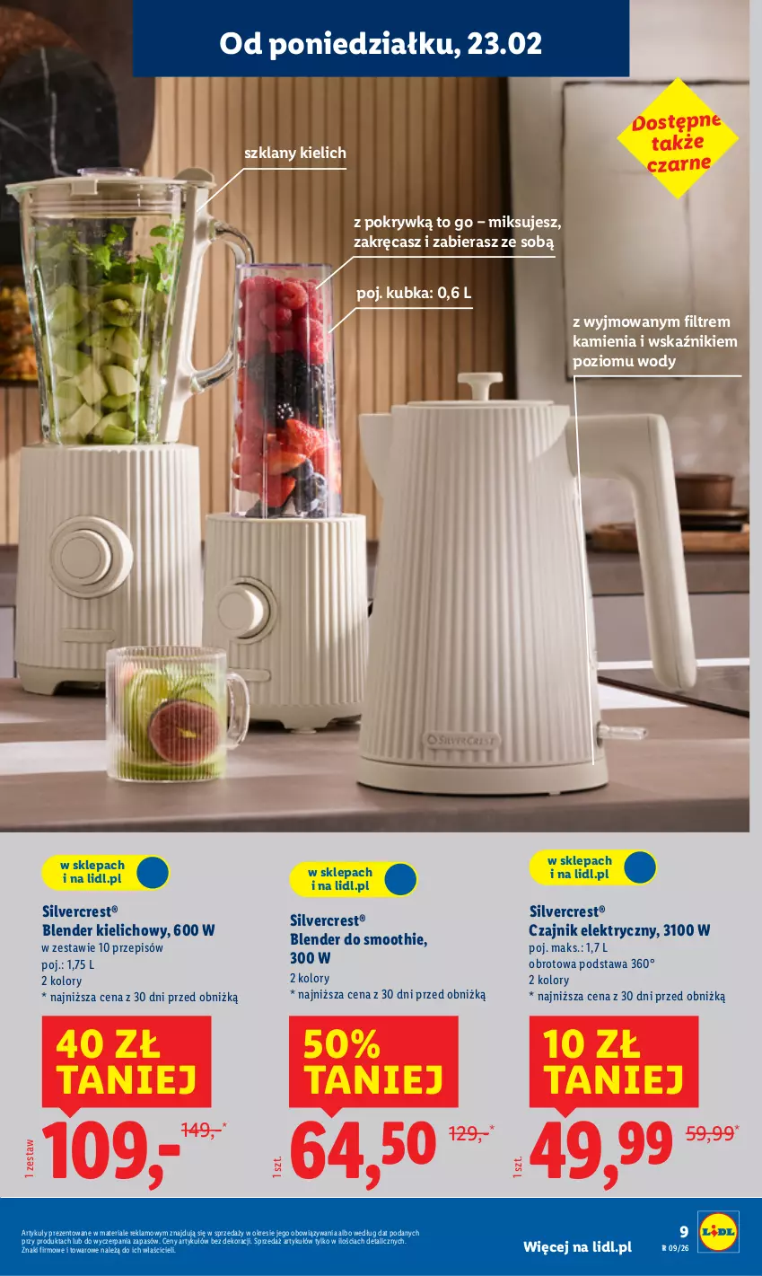 Gazetka promocyjna Lidl - GAZETKA - ważna 23.02 do 28.02.2026 - strona 11 - produkty: Blender, Czajnik, Czajnik elektryczny, Silvercrest, Smoothie