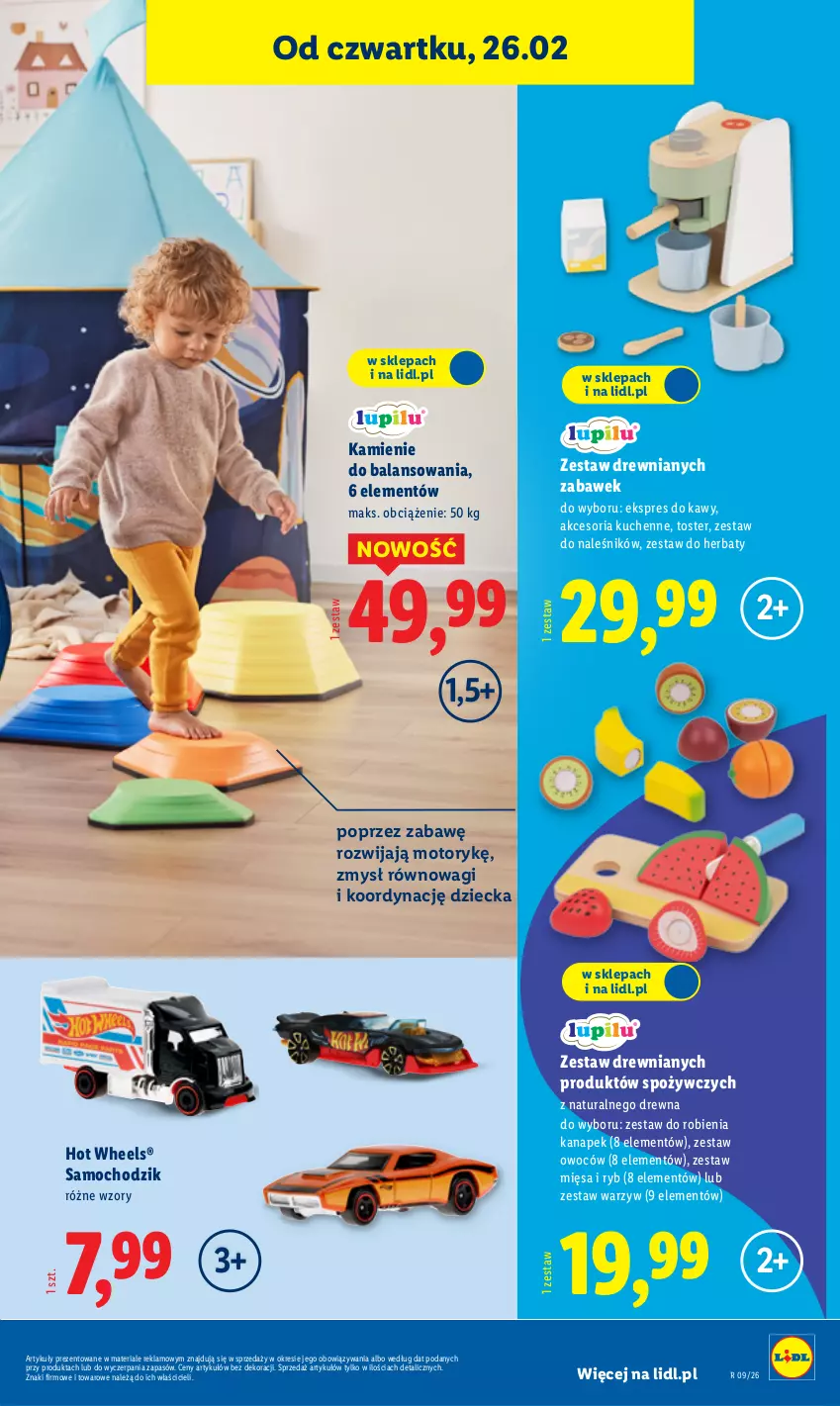 Gazetka promocyjna Lidl - GAZETKA - ważna 23.02 do 28.02.2026 - strona 37 - produkty: Chodzik, Hot Wheels, Toster, Wagi