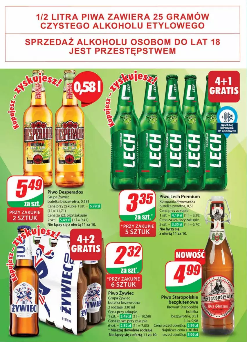 Gazetka promocyjna Dino - Gazetka 29 / 2024 - ważna 17.07 do 23.07.2024 - strona 46 - produkty: Desperados, Lech Premium, Piwo