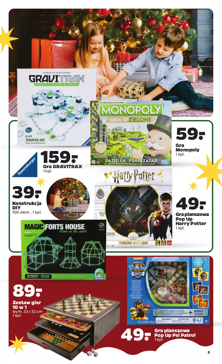 Gazetka promocyjna Netto - Gazetka non food - ważna 13.12 do 19.12.2021 - strona 5 - produkty: Gra, Gravitrax, Harry Potter, Monopoly, Psi Patrol