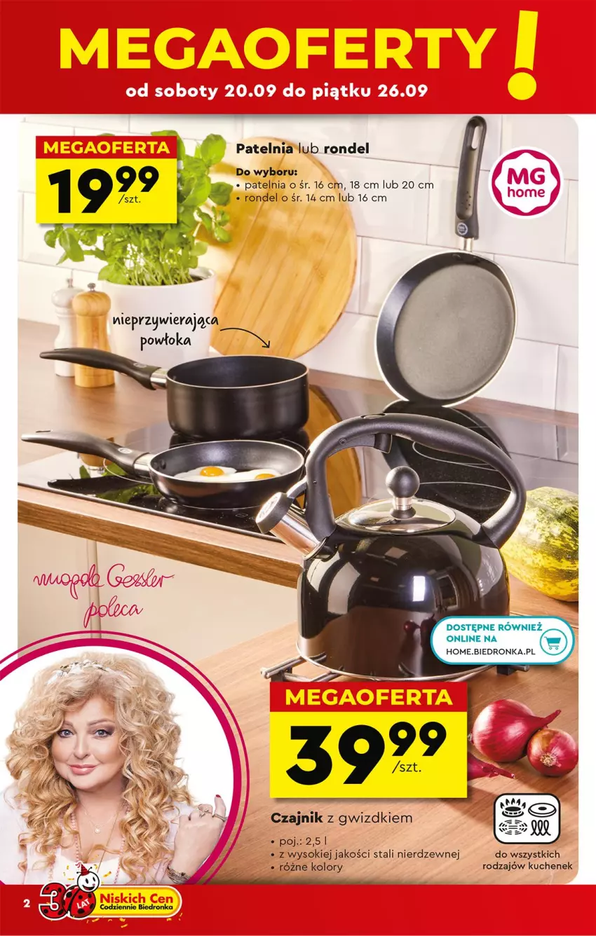 Gazetka promocyjna Biedronka - Okazje Tygodnia - ważna 20.09 do 04.10.2025 - strona 6 - produkty: Czajnik, Patelnia, Rondel, Sok