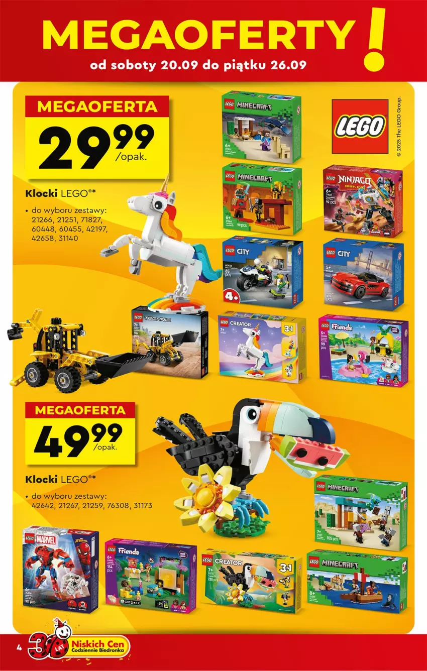 Gazetka promocyjna Biedronka - Okazje Tygodnia - ważna 20.09 do 04.10.2025 - strona 8 - produkty: Klocki, LEGO