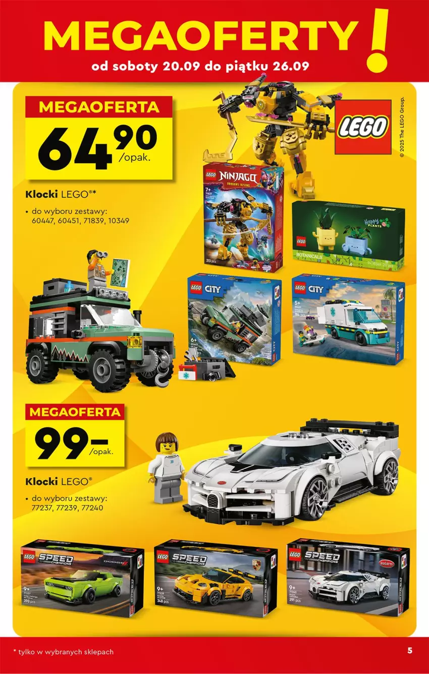 Gazetka promocyjna Biedronka - Okazje Tygodnia - ważna 20.09 do 04.10.2025 - strona 9 - produkty: Klocki, LEGO
