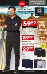 Gazetka promocyjna Biedronka - Okazje Tygodnia - Gazetka - ważna od 04.10 do 04.10.2025 - strona 21 - produkty: Sweter, Ser, Gra, Granat, Spodnie, Bokserki