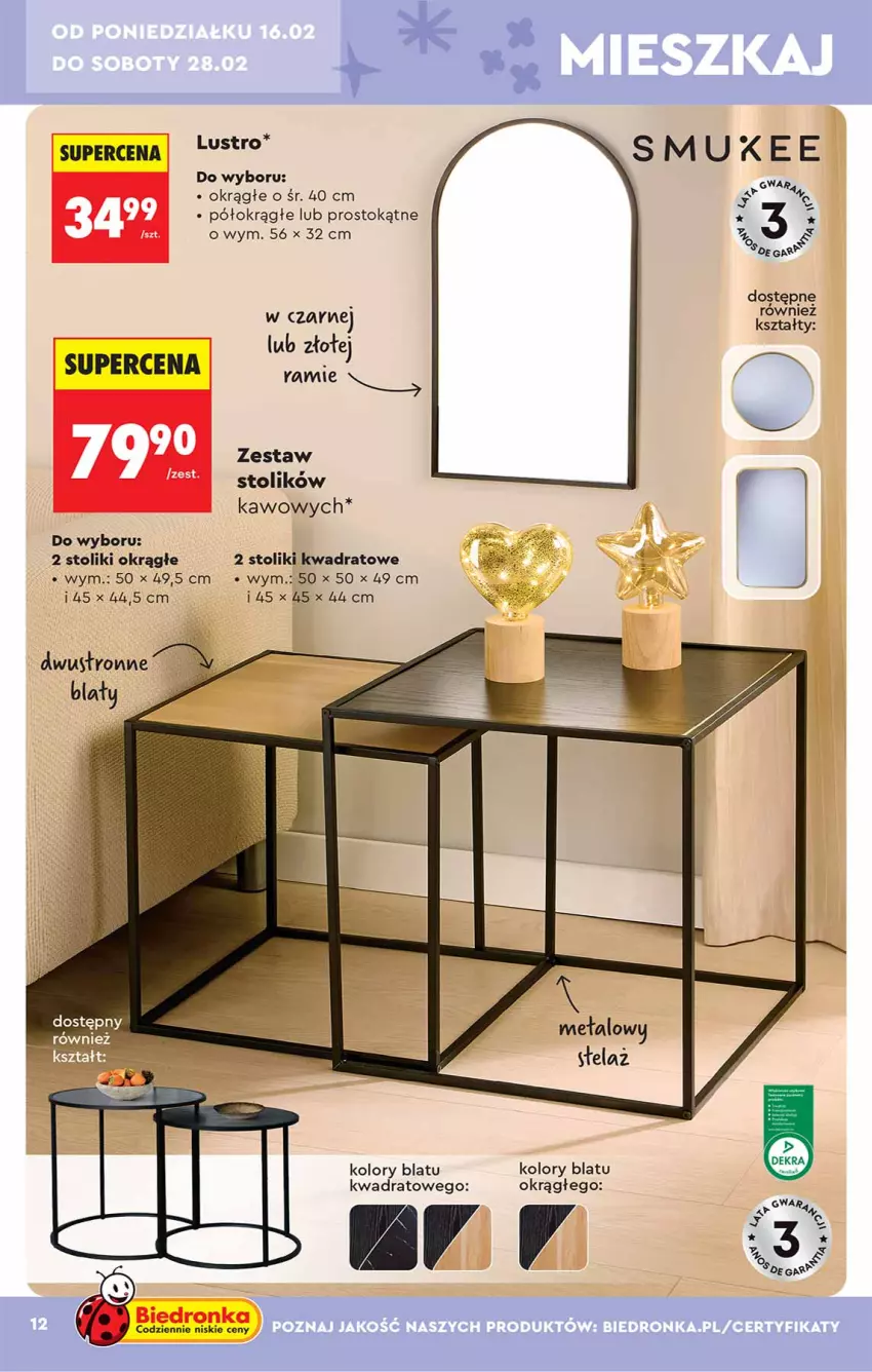 Gazetka promocyjna Biedronka - Okazje Tygodnia - ważna 14.02 do 28.02.2026 - strona 12 - produkty: Stolik