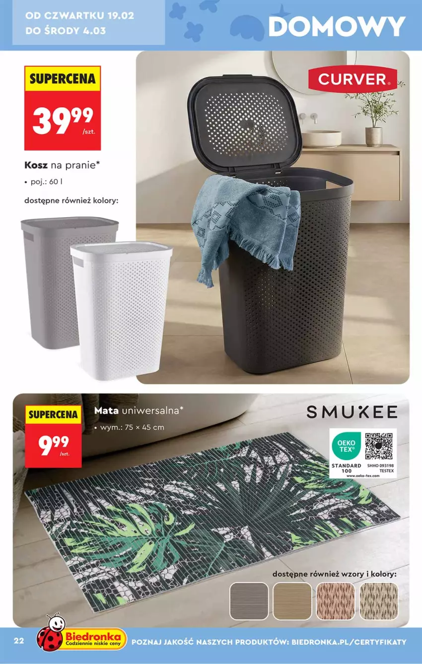 Gazetka promocyjna Biedronka - Okazje Tygodnia - ważna 14.02 do 28.02.2026 - strona 22 - produkty: Fa, Kosz