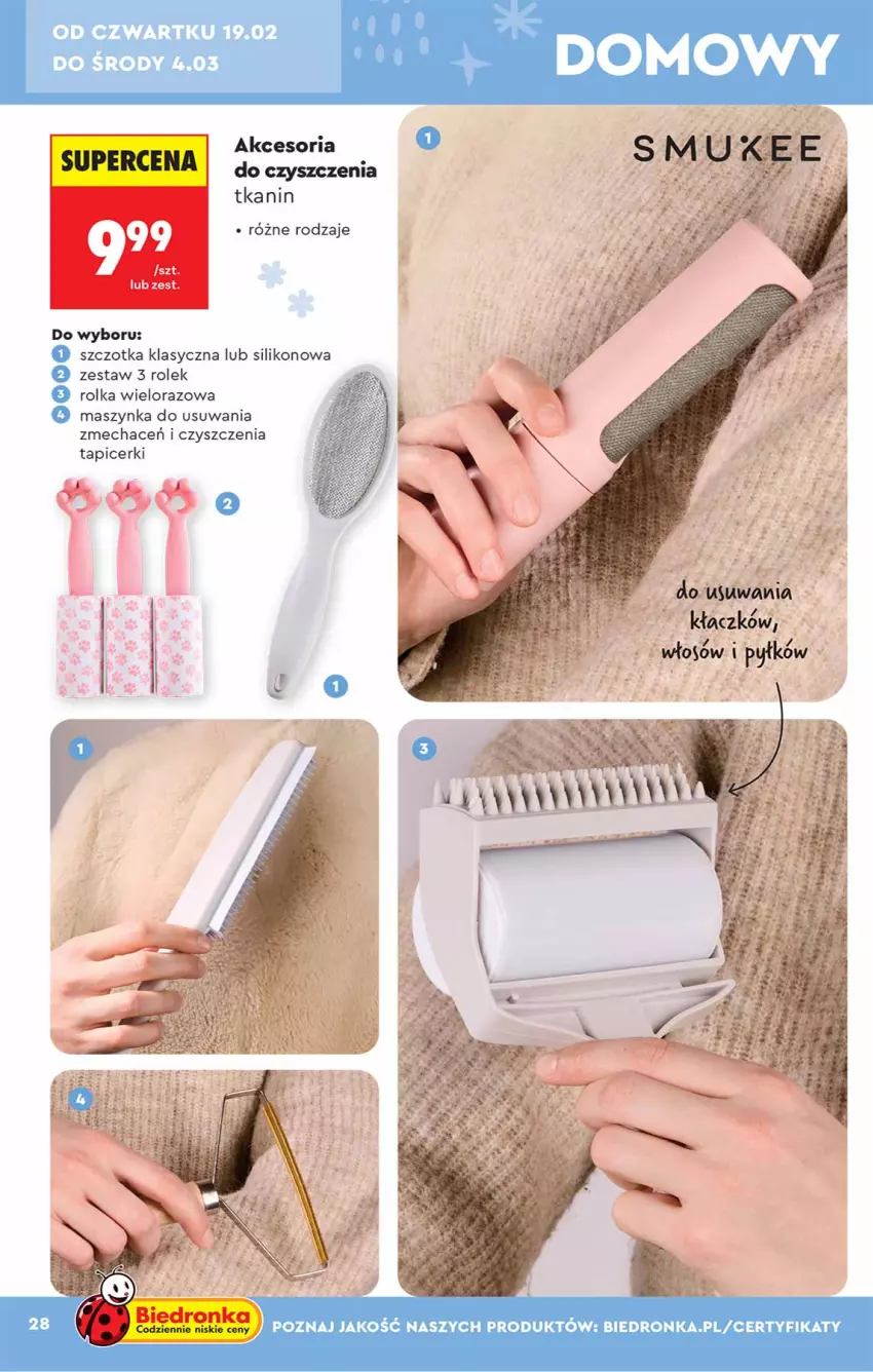 Gazetka promocyjna Biedronka - Okazje Tygodnia - ważna 14.02 do 28.02.2026 - strona 28 - produkty: Maszynka, Szczotka, Szynka