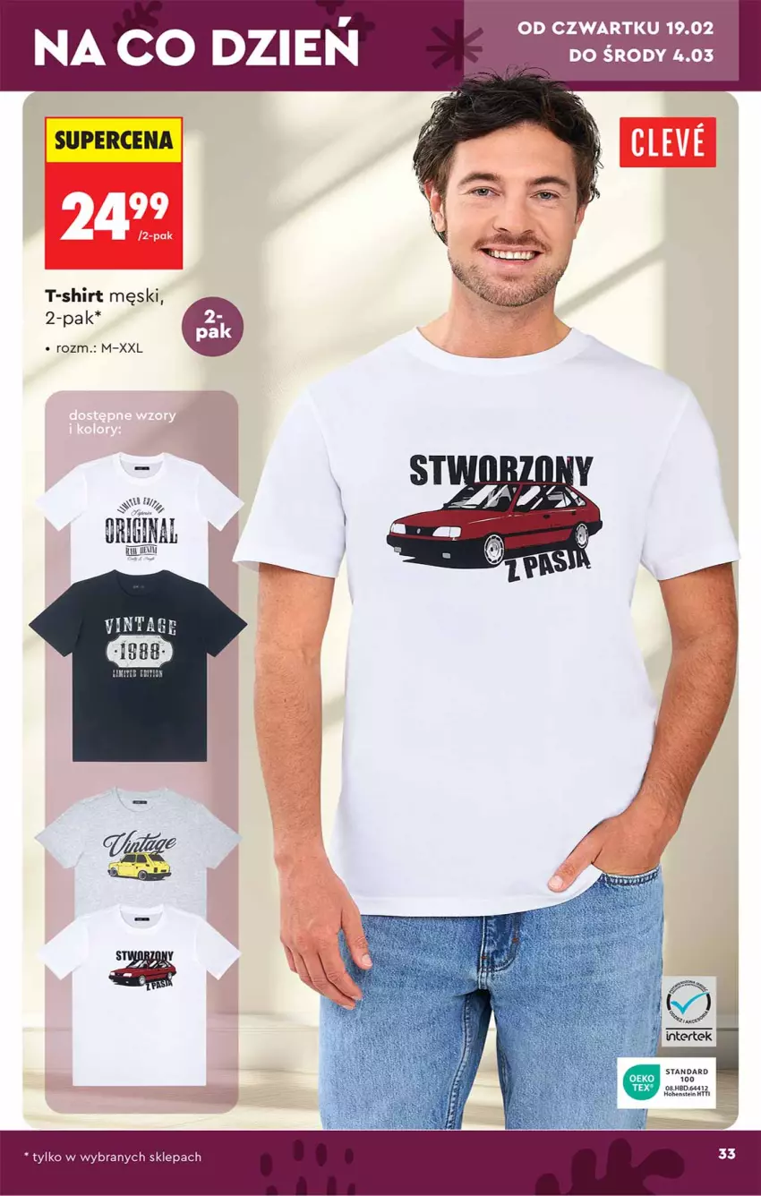 Gazetka promocyjna Biedronka - Okazje Tygodnia - ważna 14.02 do 28.02.2026 - strona 33 - produkty: Por, T-shirt