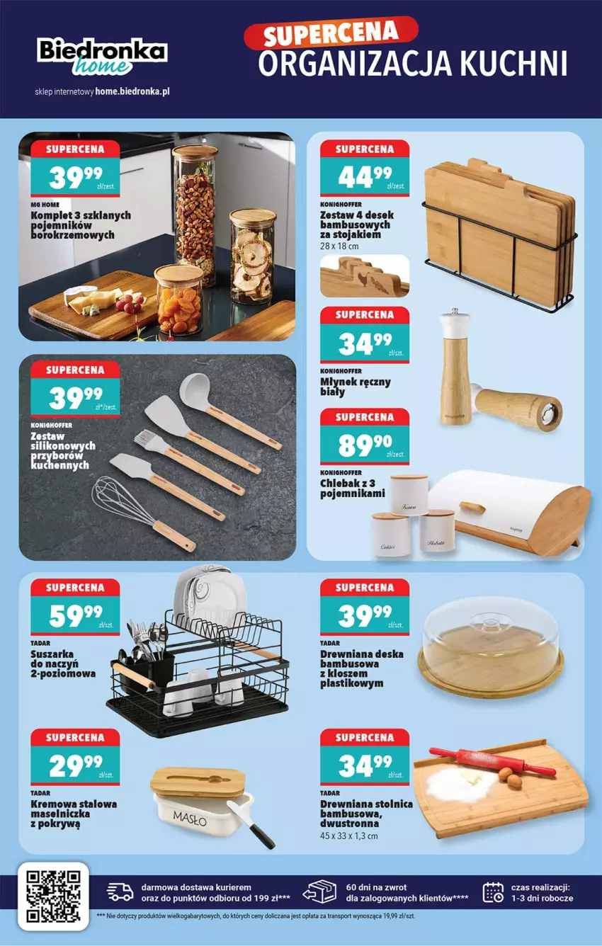 Gazetka promocyjna Biedronka - Okazje Tygodnia - ważna 14.02 do 28.02.2026 - strona 42 - produkty: Chleb, Chlebak, Młynek, Pojemnik, Stojak, Stolnica, Suszarka
