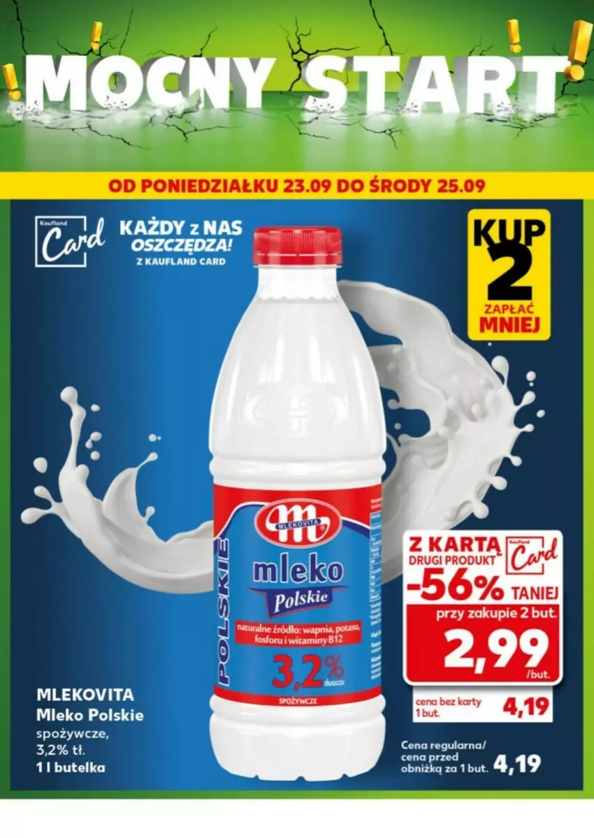 Gazetka promocyjna Kaufland - ważna 23.09 do 25.09.2024 - strona 12 - produkty: Mleko, Mlekovita