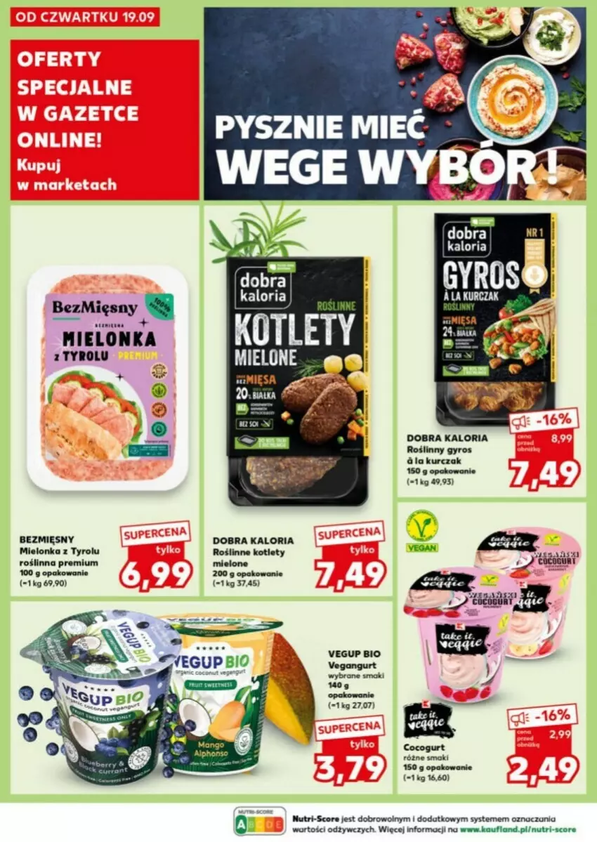 Gazetka promocyjna Kaufland - ważna 23.09 do 25.09.2024 - strona 13 - produkty: Gyros, Kotlet, Kurczak, Roślinny gyros, Rum, Vegangurt